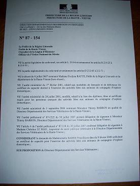 certificat DSV